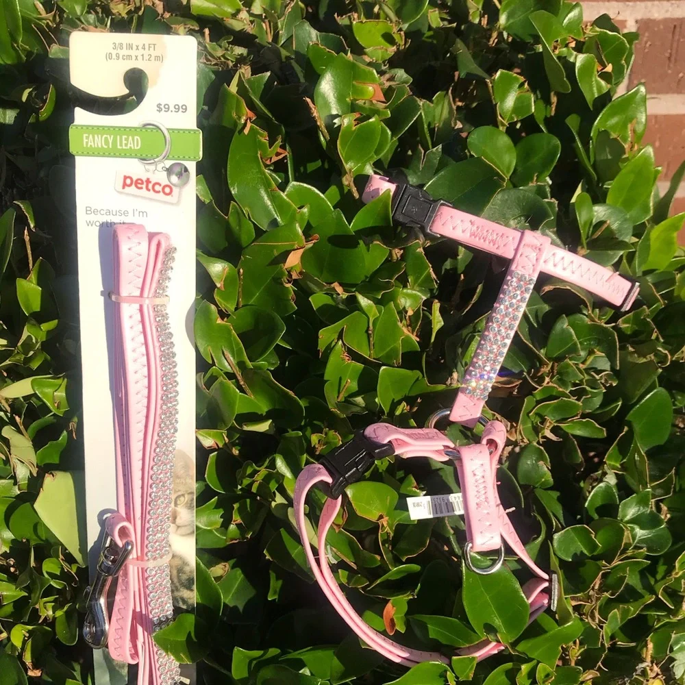 PETCO Bling Leash and Harness Set NWT!
